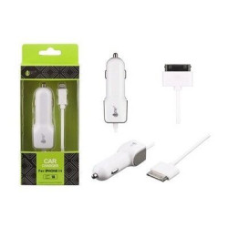 Carregador de ISQUEIRO 1.0A p/ iPHONE 4/4S Branco - ONE PLUS