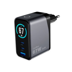 CARREGADOR USB CHARGEVIEW DP67 67W / DISPLAY / GAN