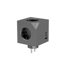 Base de tomadas com carregamento rápido USB Coolbox