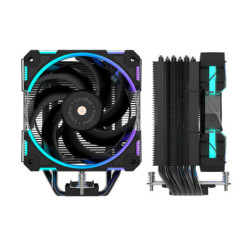 Ventoinha COOLBOX 6HEATPIPES 240W TDP PRETO ARGB