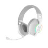 Auscultador sem fios WB01 branco RGB com microfone