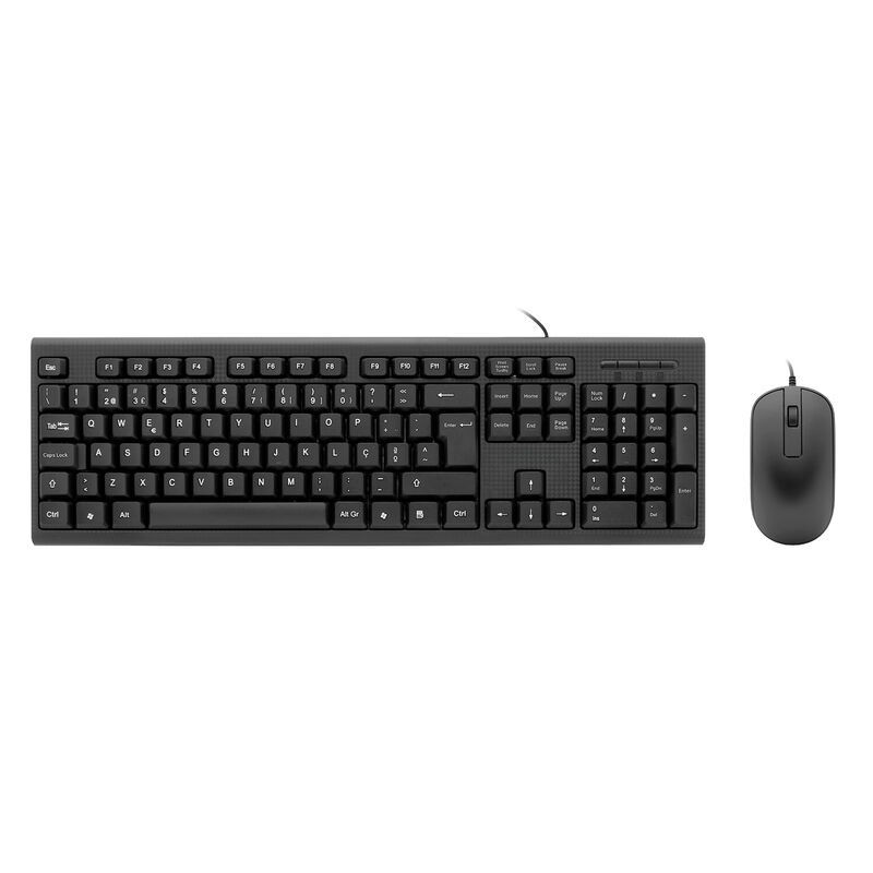 Combo Coolbox de teclado e rato USB Português